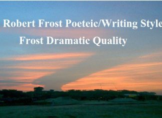 robert frost writing style