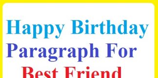 happy birthday paragraph for best friend